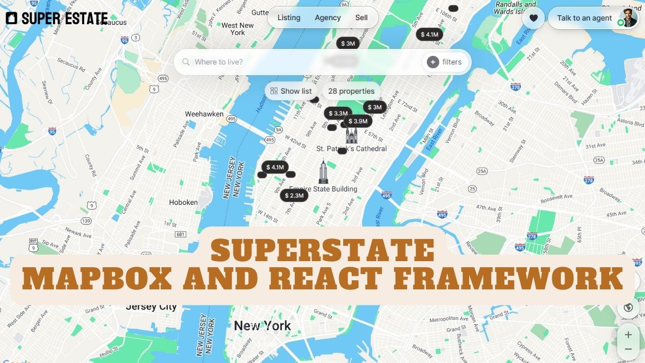 Superstate for Real Estate — Mapbox & React